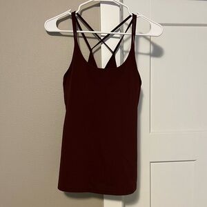 Old Navy Maroon Fitted Backless Camisole